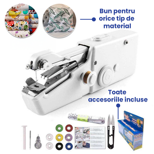 Mini Mașină de cusut electrică – portabilă și practică