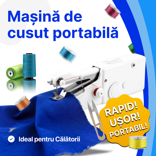 Mini Mașină de cusut electrică – portabilă și practică