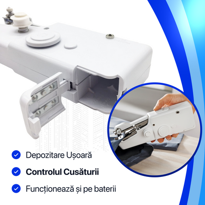 Mini Mașină de cusut electrică – portabilă și practică