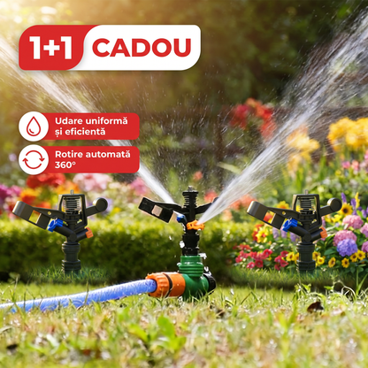 Aspersor Rotativ pentru Grădină – 1+1 CADOU